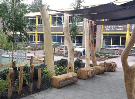 Groen schoolplein basisschool De schelp.