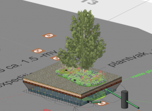 Ontwerp van groen voor klimaatadaptatie nieuwe Emmasingel.